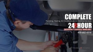 Plumber is available for complete plumbing, heating, and air conditioning service 24 hours a day.